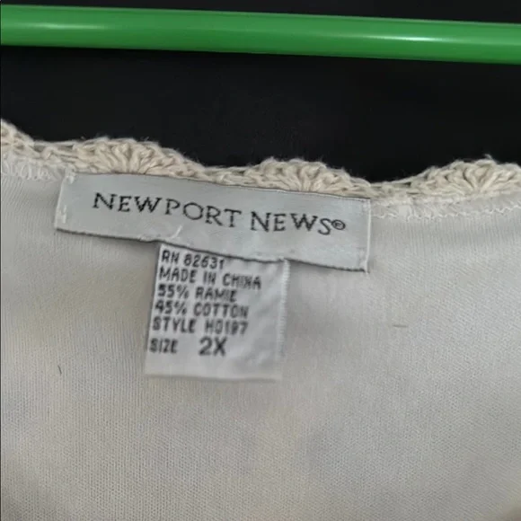 Newport News Crochet Cream Dress and Jacket Set - Picture 2 of 6